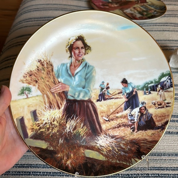 Set of Four Vintage Little house on the Prairie decorative plates 1982 - Picture 8 of 13